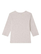 T-shirt per neonato Bonpoint beige con stampa ferro di cavallo - Rubino Kids