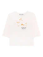 T-shirt per neonato Bonpoint bianca con stampa - Rubino Kids