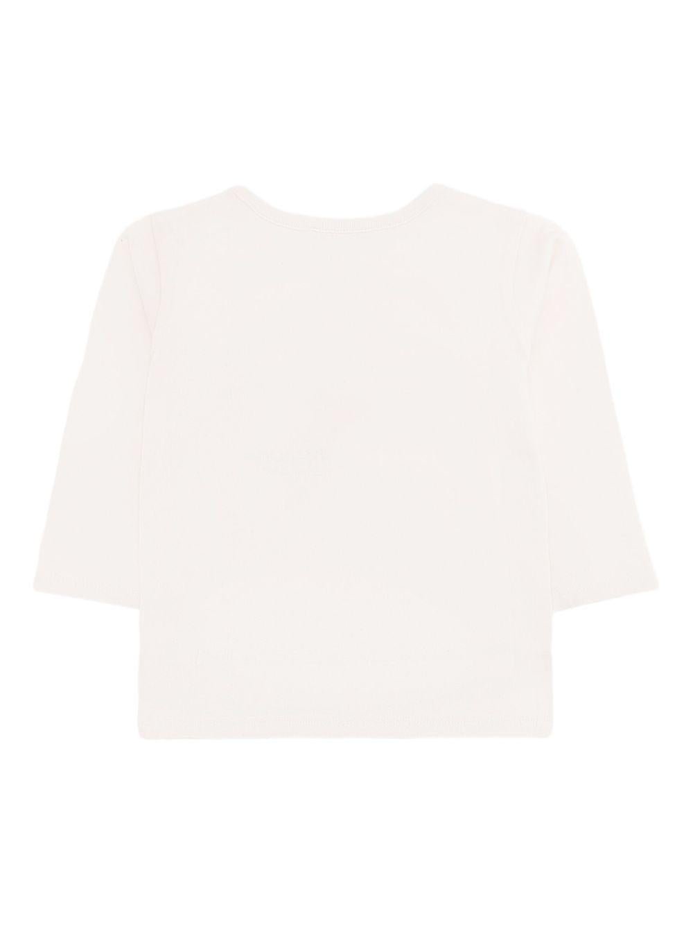 T-shirt per neonato Bonpoint bianca con stampa - Rubino Kids