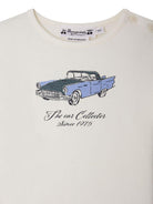 T-shirt per neonato Bonpoint bianco con stampa auto - Rubino Kids