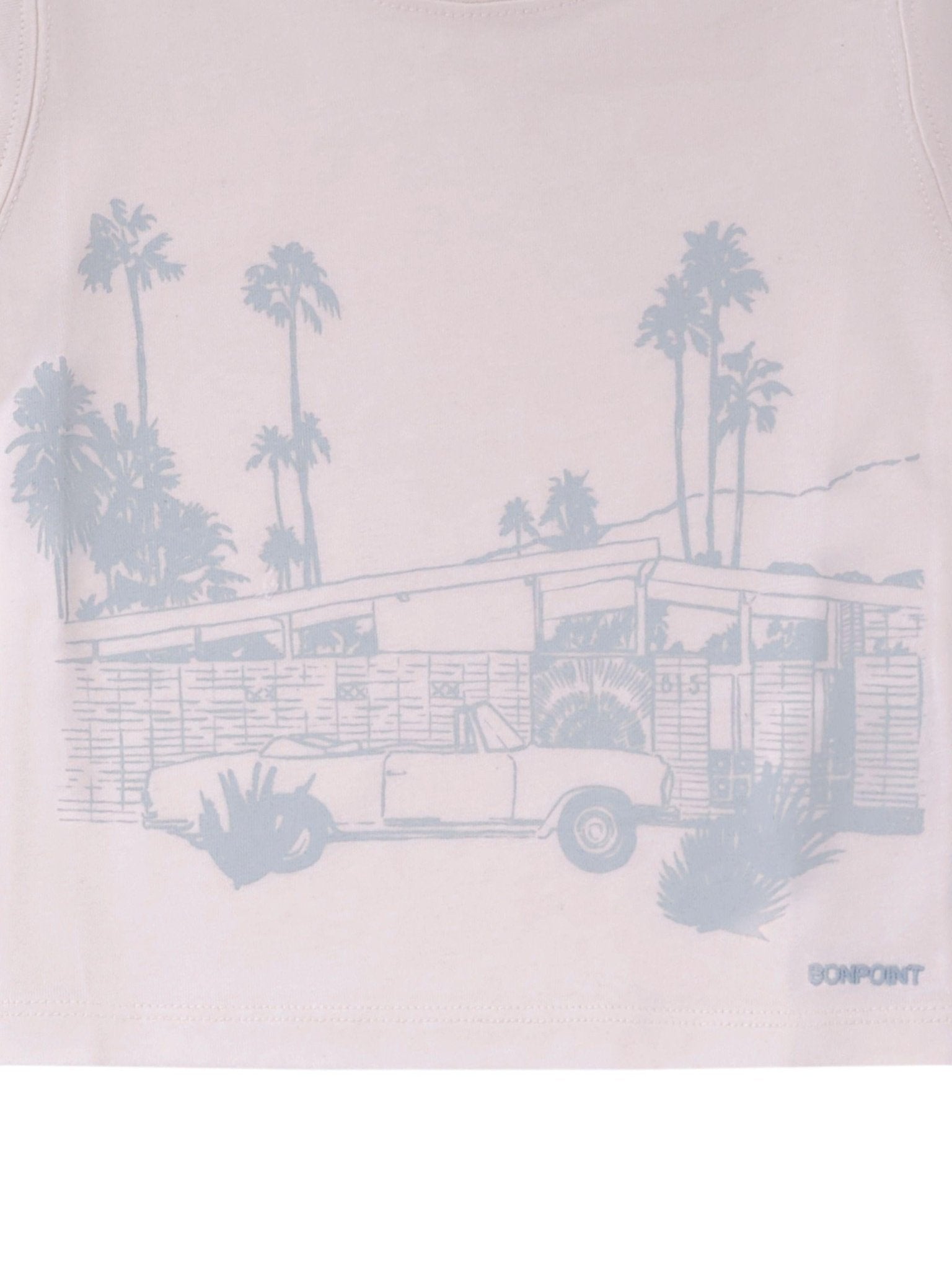 T-shirt per neonato Bonpoint bianco con stampa grafica - Rubino Kids