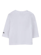 T-shirt per neonato Boss Kids bianca con maniche a 3/4 - Rubino Kids