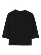 T-shirt per neonato BOSS Kids nera con stampa con logo - Rubino Kids