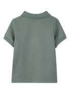 T-shirt per neonato Boss Kids verde con colletto stile polo - Rubino Kids