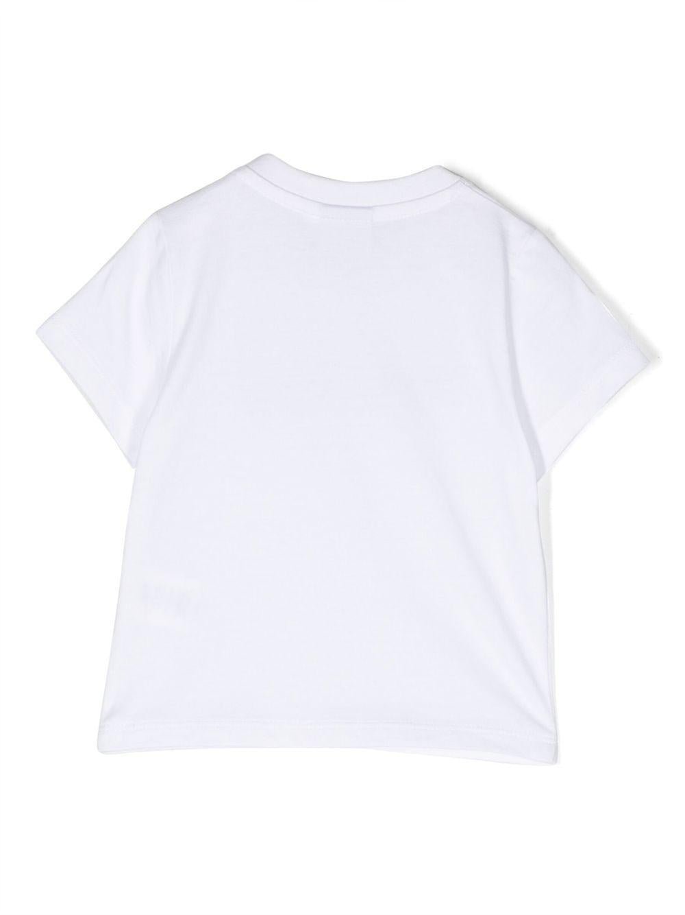 T-shirt per neonato BOSS Kidswear bianco con stampa - Rubino Kids