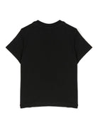 T-shirt per neonato BOSS Kidswear nero con stampa - Rubino Kids