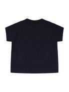 T-shirt per neonato Burberry Kids nera con Equestrian Knight sul davanti - Rubino Kids
