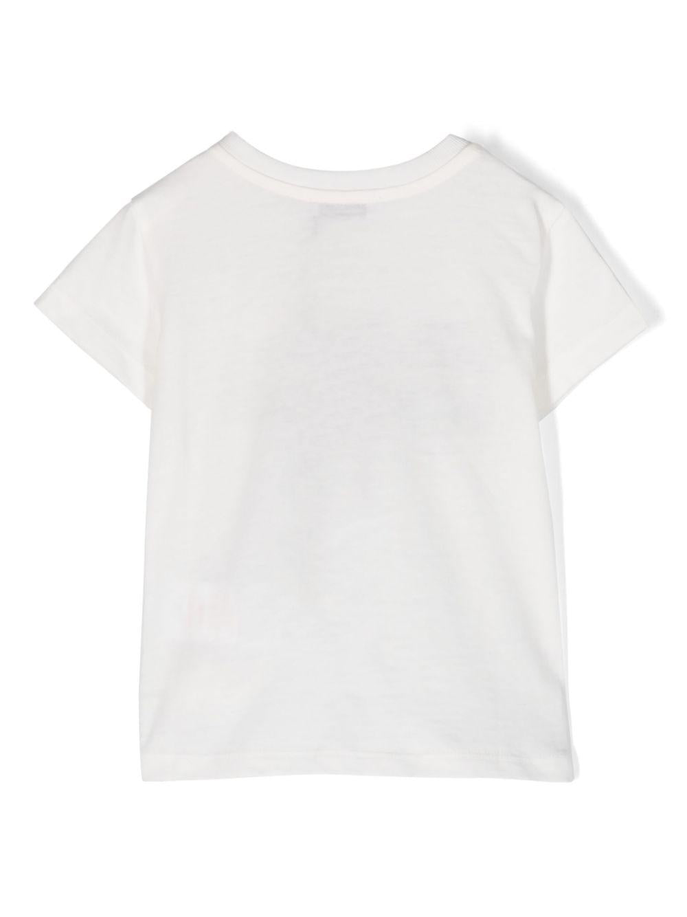 T-shirt per neonato Dolce & Gabbana Kids bianco con stampa - Rubino Kids