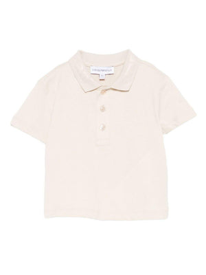 T-shirt per neonato Emporio Armani Kids beige con logo