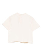 T-shirt per neonato Emporio Armani Kids beige con scollo rotondo - Rubino Kids