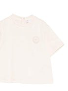 T-shirt per neonato Emporio Armani Kids beige con scollo rotondo - Rubino Kids
