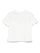 T-shirt per neonato Emporio Armani Kids bianca con logo aquila sul davanti - Rubino Kids