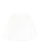 T-shirt per neonato Emporio Armani Kids bianca con logo montagna - Rubino Kids