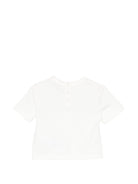 T-shirt per neonato Emporio Armani Kids bianca con logo sul davanti - Rubino Kids