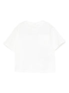 T-shirt per neonato Emporio Armani Kids bianca con scollo tondo - Rubino Kids