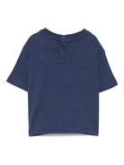 T-shirt per neonato Emporio Armani Kids blu con dettaglio logo - Rubino Kids