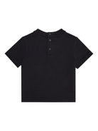 T-shirt per neonato Emporio Armani Kids blu scuro con logo aquila - Rubino Kids