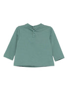 T-shirt per neonato Emporio Armani Kids verde con stampa mappa - Rubino Kids