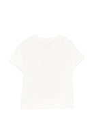 T-shirt per neonato Etro Kids beige con ricamo Pegaso sul davanti - Rubino Kids