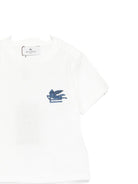 T-shirt per neonato ETRO KIDS bianca con logo sul davanti - Rubino Kids