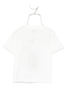 T-shirt per neonato ETRO KIDS bianca con logo sul davanti - Rubino Kids