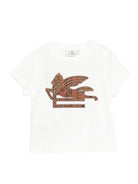T-shirt per neonato ETRO KIDS bianca con motivo Pegaso - Rubino Kids