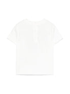 T-shirt per neonato Fendi Kids bianco con stampa grafica sul davanti - Rubino Kids