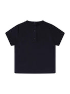 T-shirt per neonato Fendi Kids blu con logo sul davanti - Rubino Kids