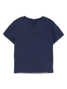 T-shirt per neonato Fendi Kids blu con stampa - Rubino Kids