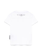T-shirt per neonato John Richmond Junior bianco con logo - Rubino Kids