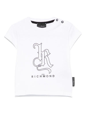 John Richmond Junior White Logo Baby T-Shirt