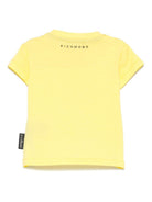 T-shirt per neonato John Richmond Junior giallo con logo - Rubino Kids