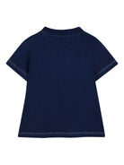 T-shirt per neonato Kenzo Kids blu con dettaglio stampa - Rubino Kids