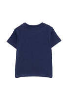 T-shirt per neonato kenzo Kids blu con stampa grafica sul davanti - Rubino Kids