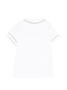 T-shirt per neonato Marella Ferrari bianca con rifiniture verdi - Rubino Kids