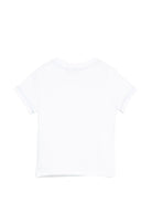 T-shirt per neonato Missoni Kids bianca con stampa logo sul davanti - Rubino Kids