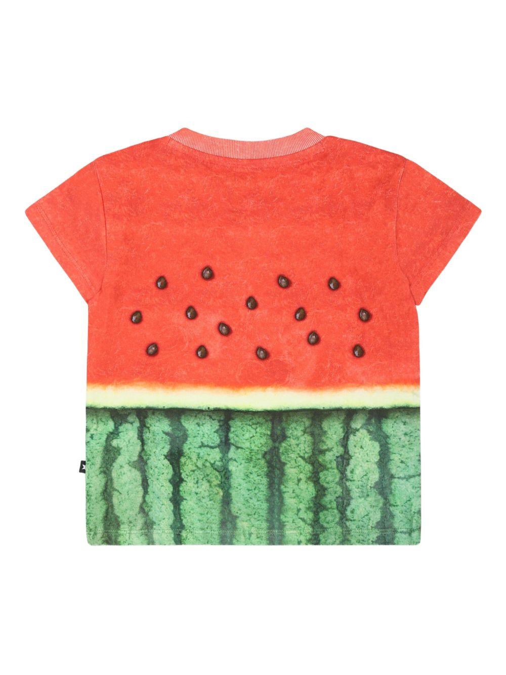 T-shirt per neonato Molo mutlicolore con stampa frutta - Rubino Kids