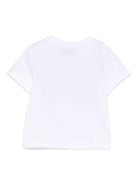 T-shirt per neonato Moschino Kids bianco con stampa matite - Rubino Kids