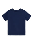 T-shirt per neonato POLO RALPH LAUREN KIDS blu con stampa Polo Bear - Rubino Kids