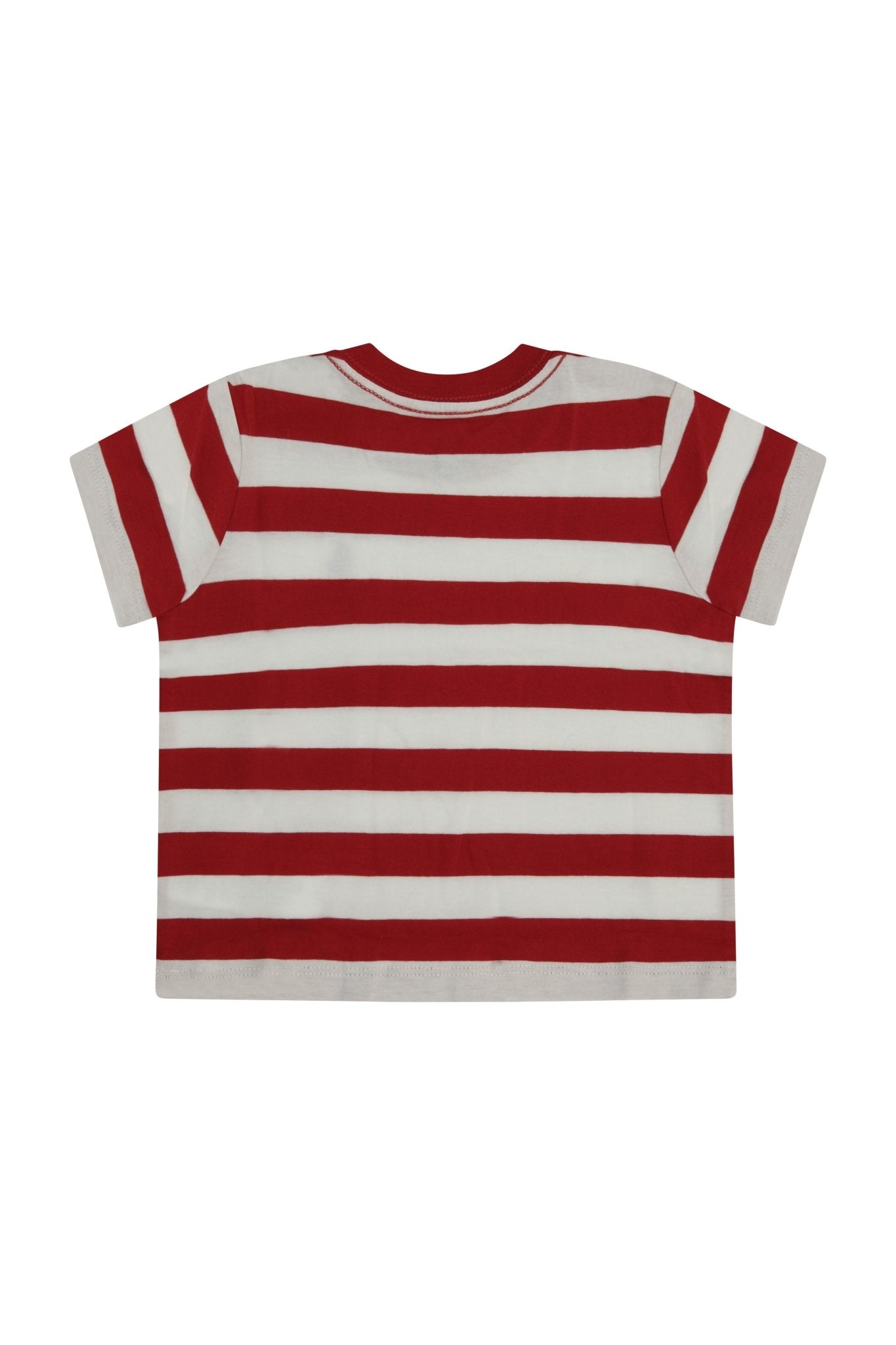 T-shirt per neonato Polo Ralph Lauren Kids multicolore con logo Polo Pony sul davanti - Rubino Kids