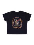 T-shirt per neonato Polo Ralph Lauren Kids nera con stampa Polo Bear - Rubino Kids