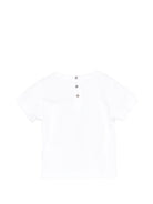 T-shirt per neonato Roberto Cavalli Kids bianca con stampa grafica tropicale - Rubino Kids