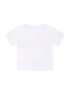 T-shirt per neonato Stella McCartney Kids bianca con stampa balene sul davanti - Rubino Kids