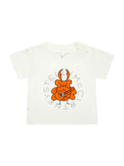 T-shirt per neonato Stella McCartney Kids bianca con stampa grafica - Rubino Kids