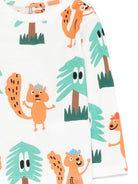 T-shirt per neonato Stella McCartney Kids bianco con stampa scoiattolo - Rubino Kids