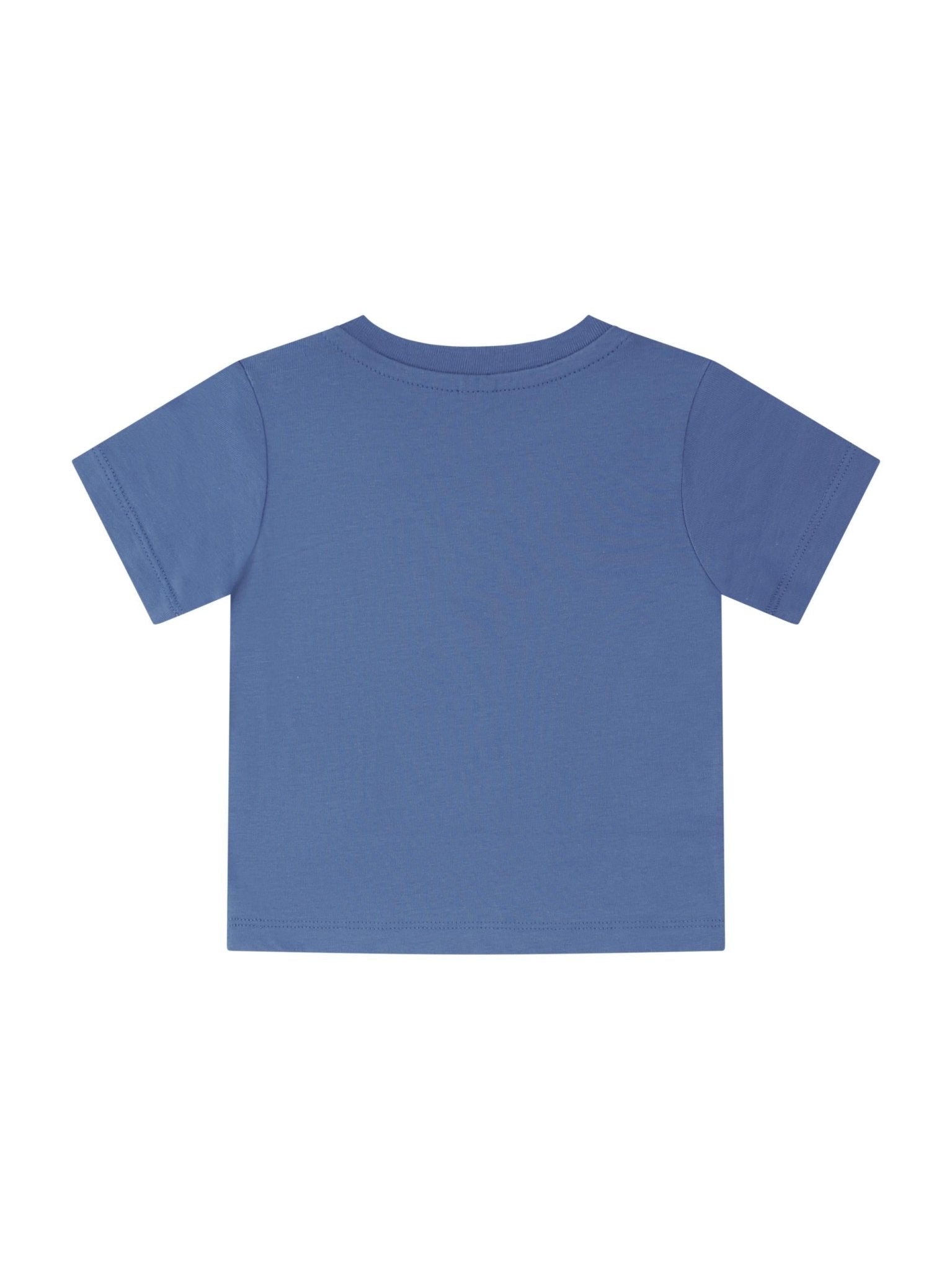 T-shirt per neonato Stella McCartney Kids blu con stampa palline da tennis e basket - Rubino Kids