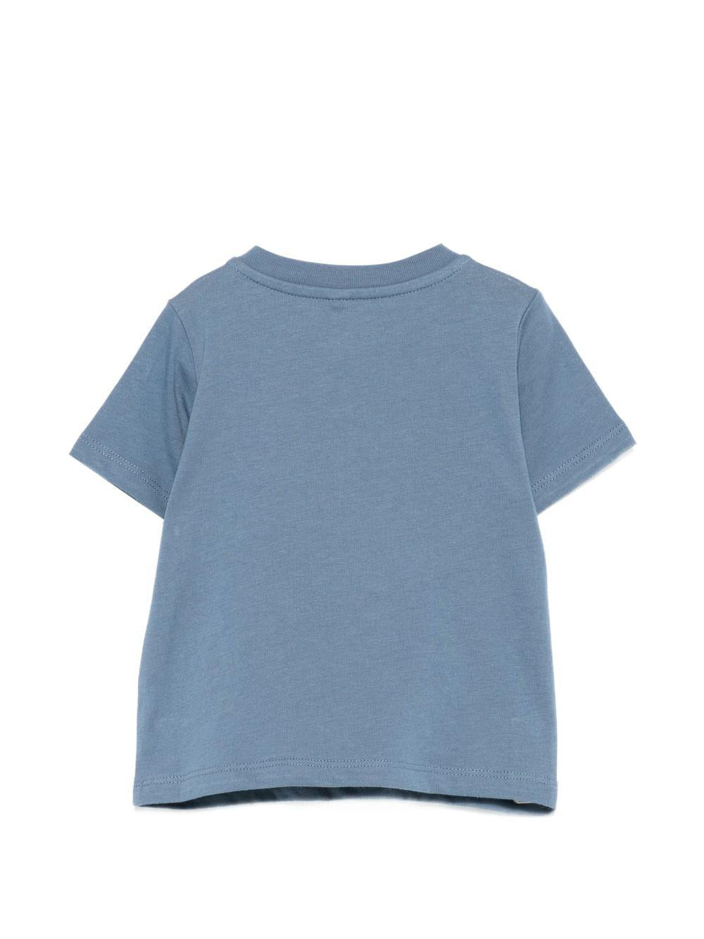 T-shirt per neonato Stella McCartney Kids blu con stampa squalo - Rubino Kids