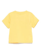 T-shirt per neonato Stella McCartney Kids giallo con stampa grafica - Rubino Kids