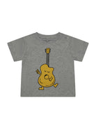 T-shirt per neonato Stella McCartney Kids grigia con stampa chitarra sul davanti - Rubino Kids