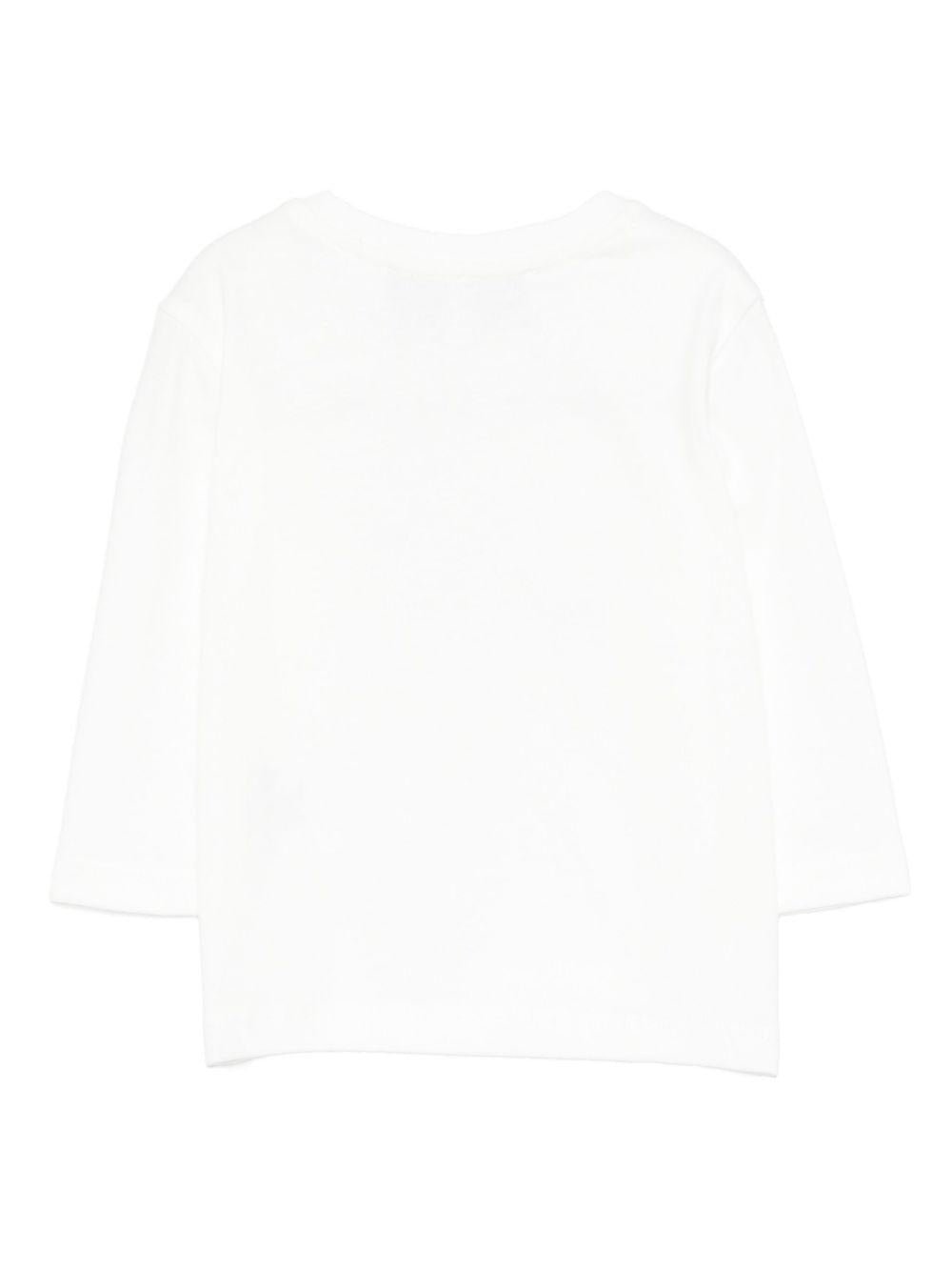 T-shirt per neonato Tartine Et Chocolat bianca con stampa grafica robot - Rubino Kids